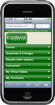 trackinfo mobile|Equibase .